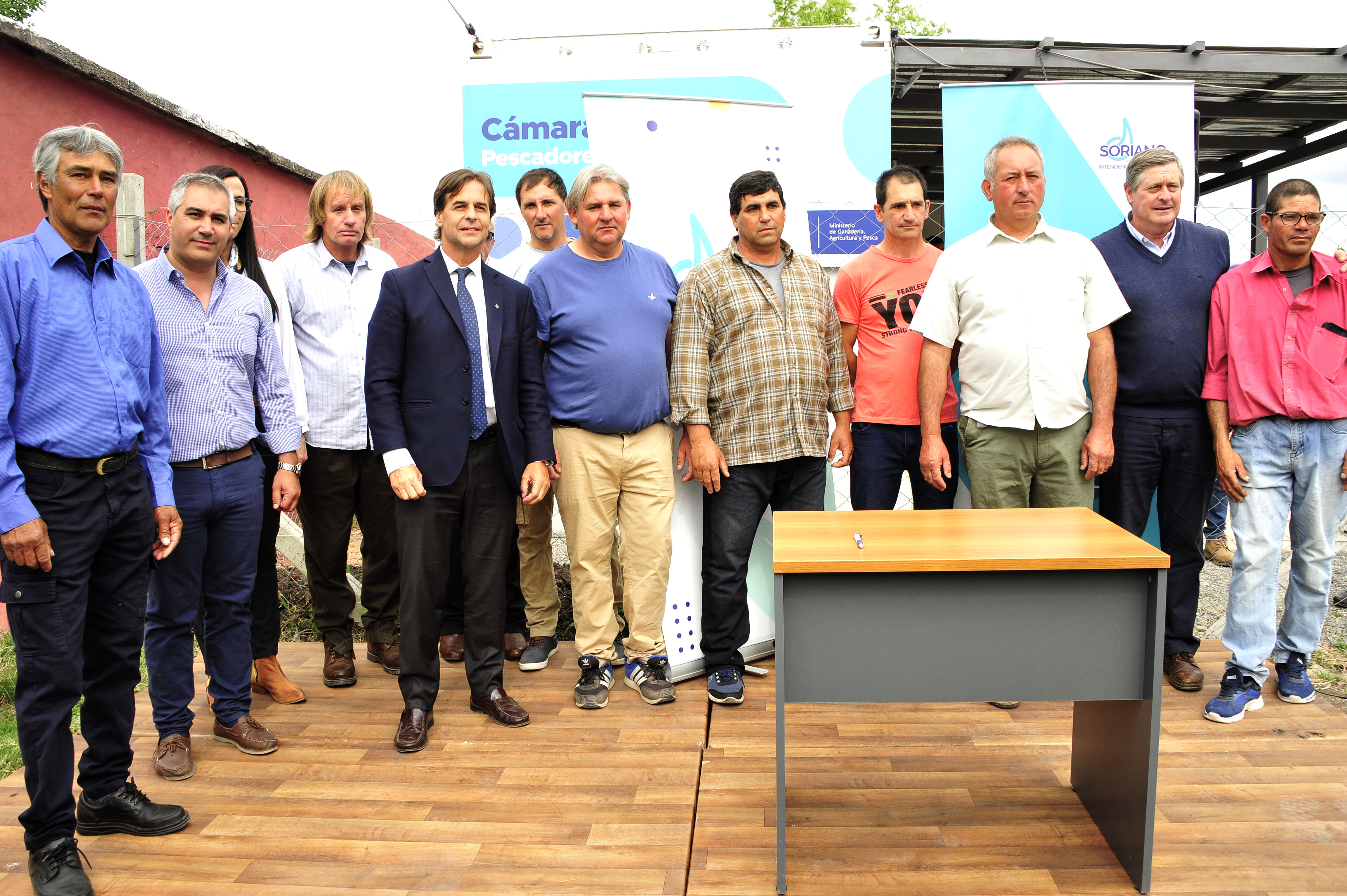 Inauguración planta de acopio de pescado en Villa Soriano