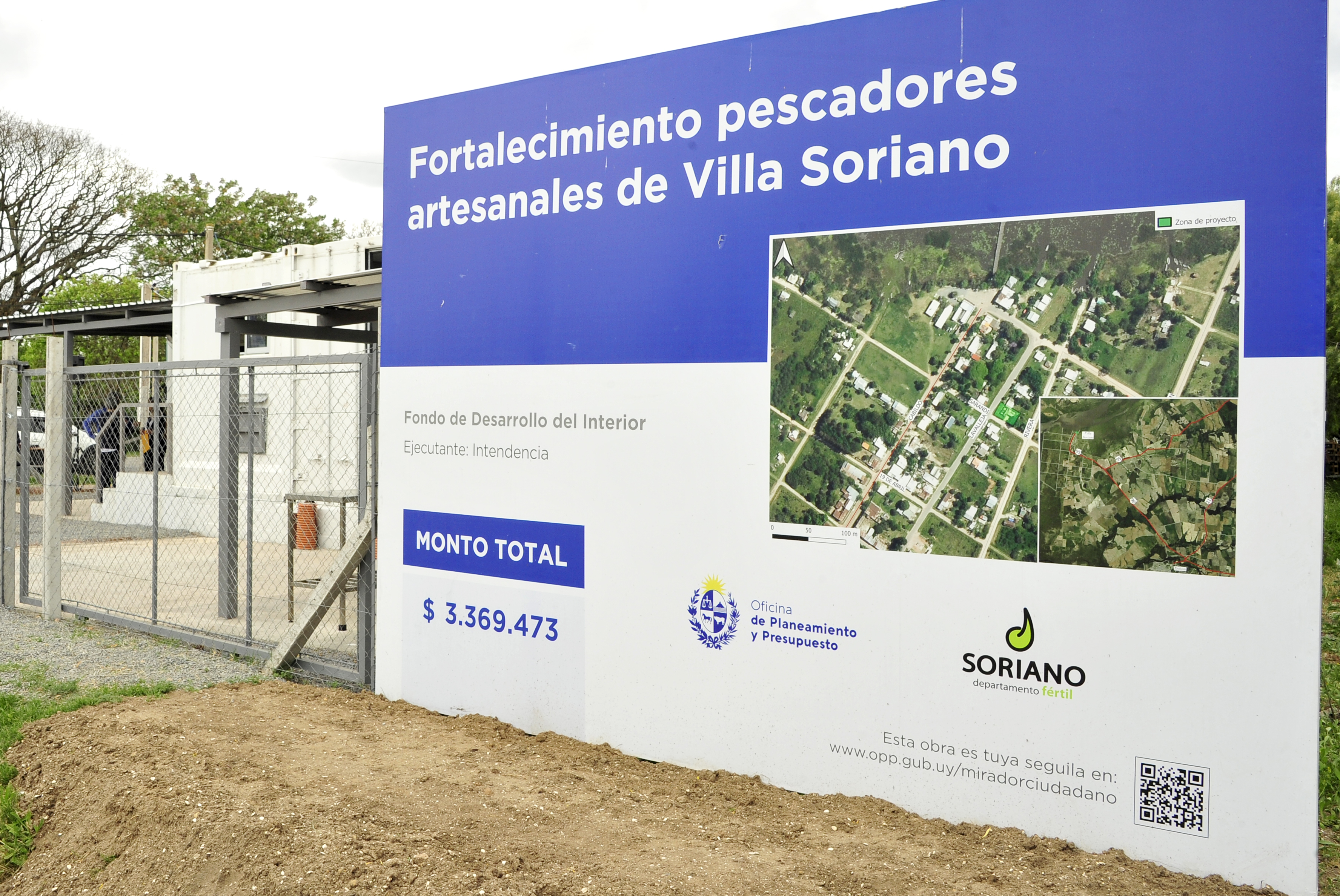 Inauguración planta de acopio de pescado en Villa Soriano