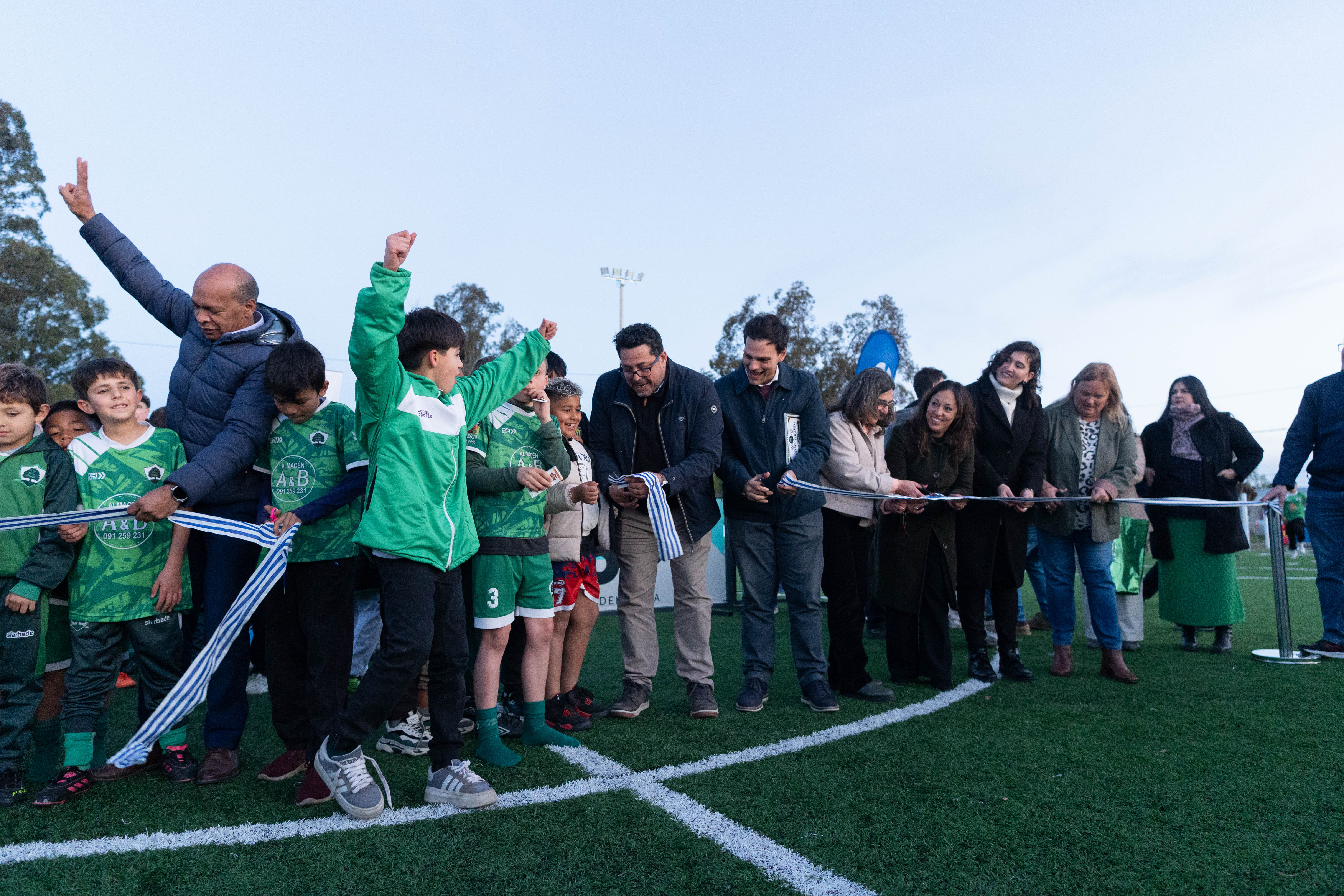 Inauguración cancha de pasto sintético y espacio multiuso en Municipio de Ciudad del Plata