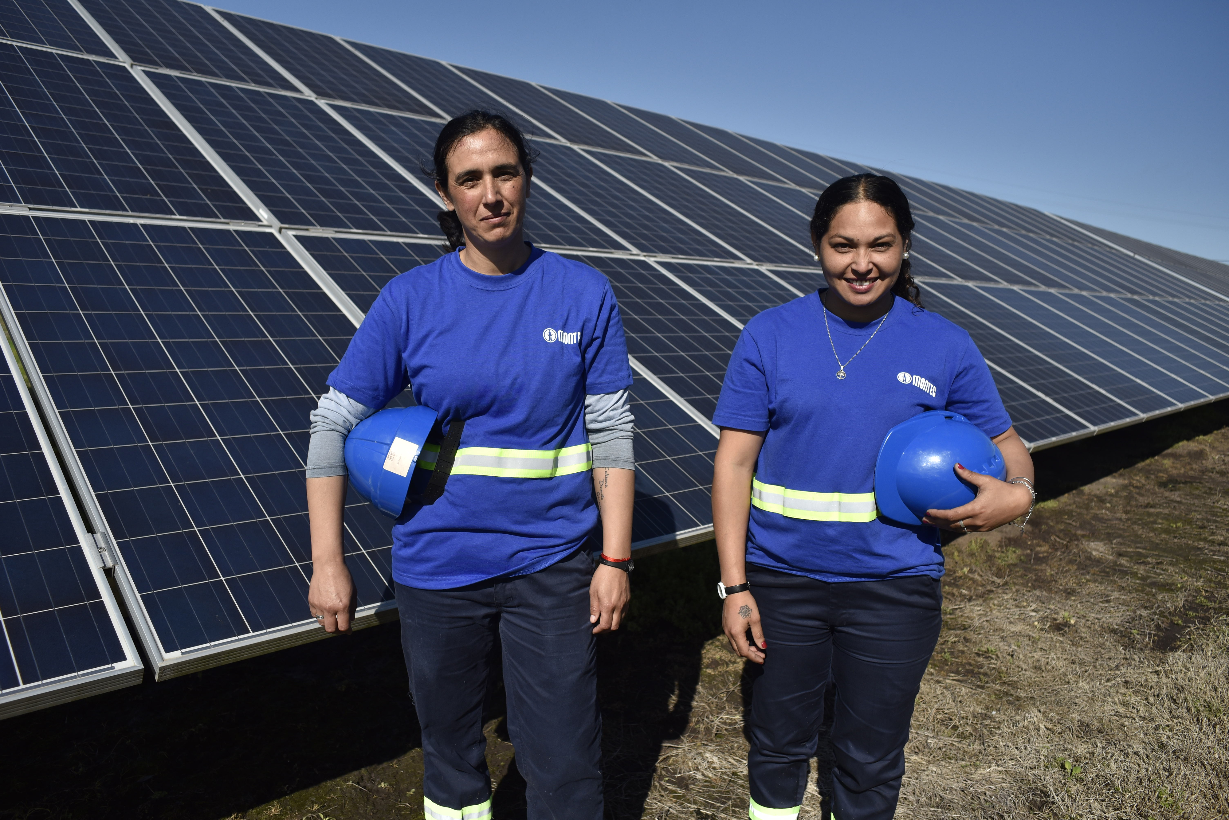 Trabajadoras de Raditón. Parque Solar en Paysandú