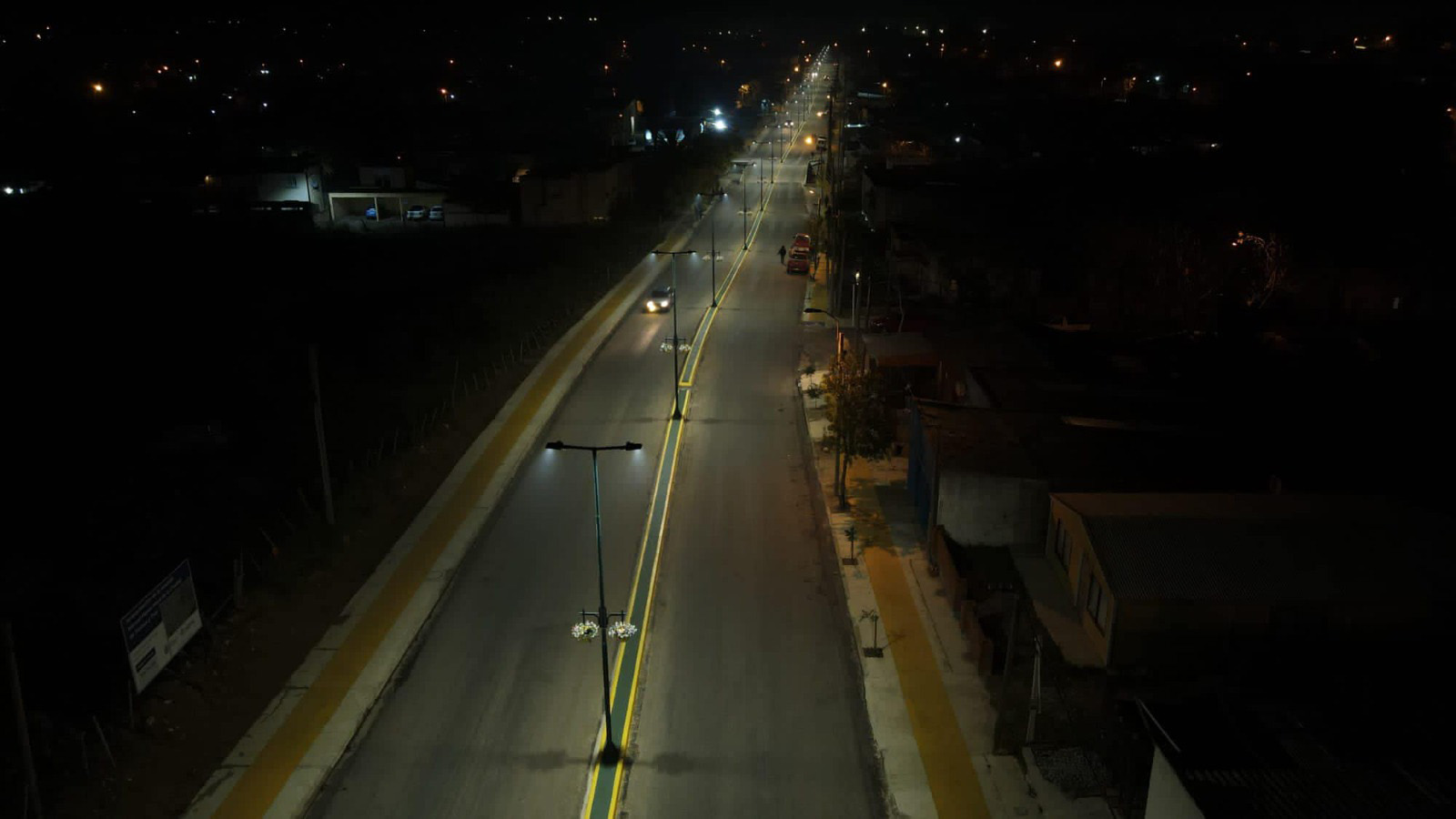 Inauguración de obras en la avenida Manuel Flores Mora de la ciudad de Treinta y Tres