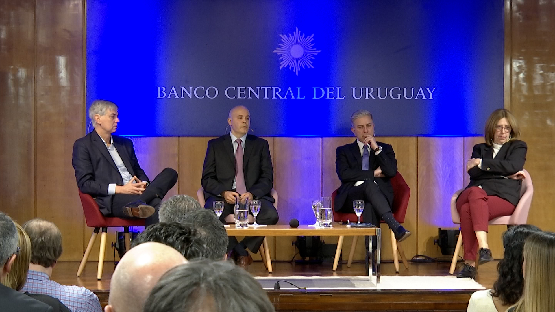 Autoridades del Banco Central del Uruguay. Presentación avances en el sistema de pagos y finanzas abiertas.