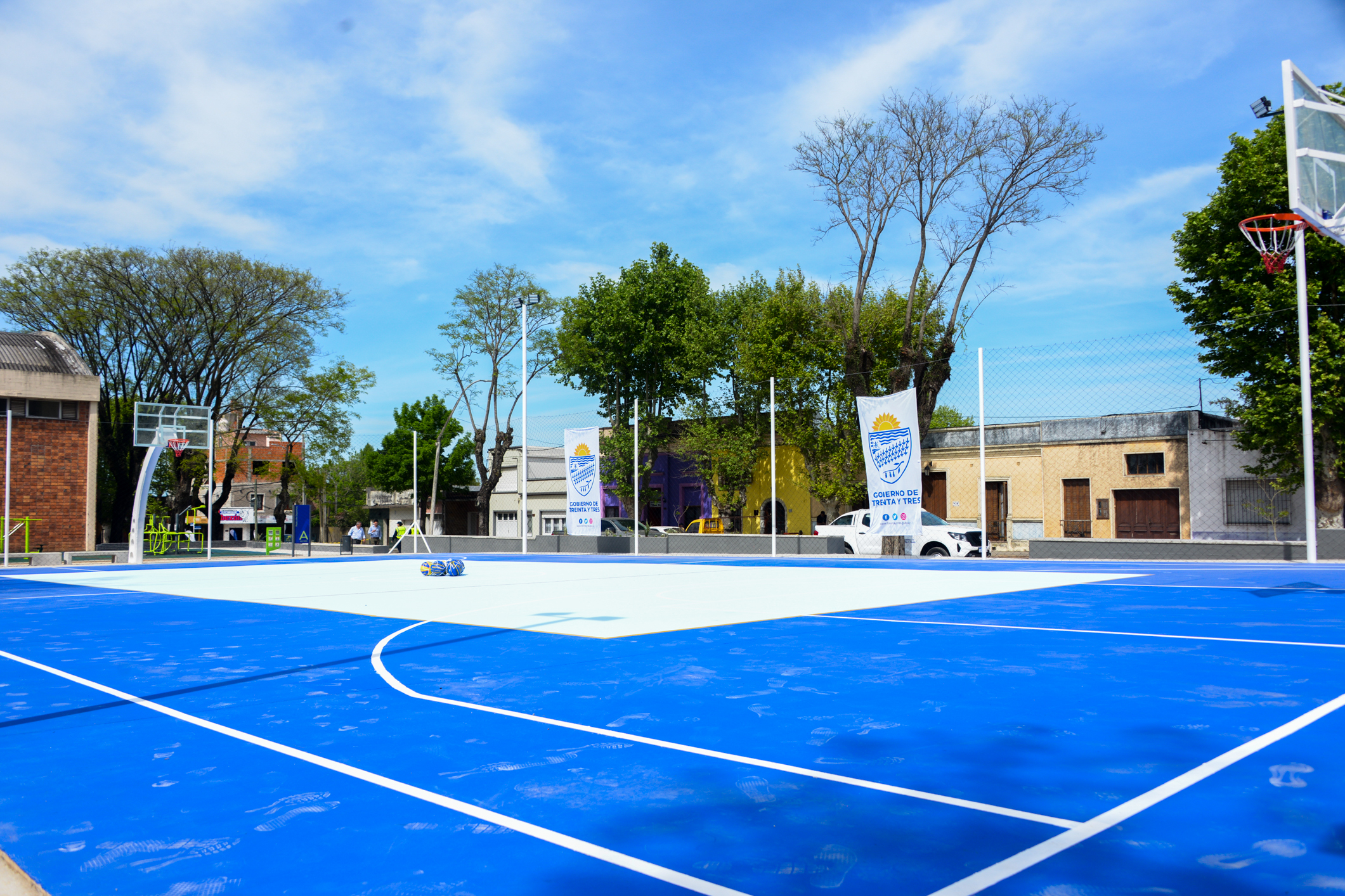 Inauguración de un conjunto de obras de mejora en la infraestructura de la plaza de deportes de la ciudad de Treinta y Tres