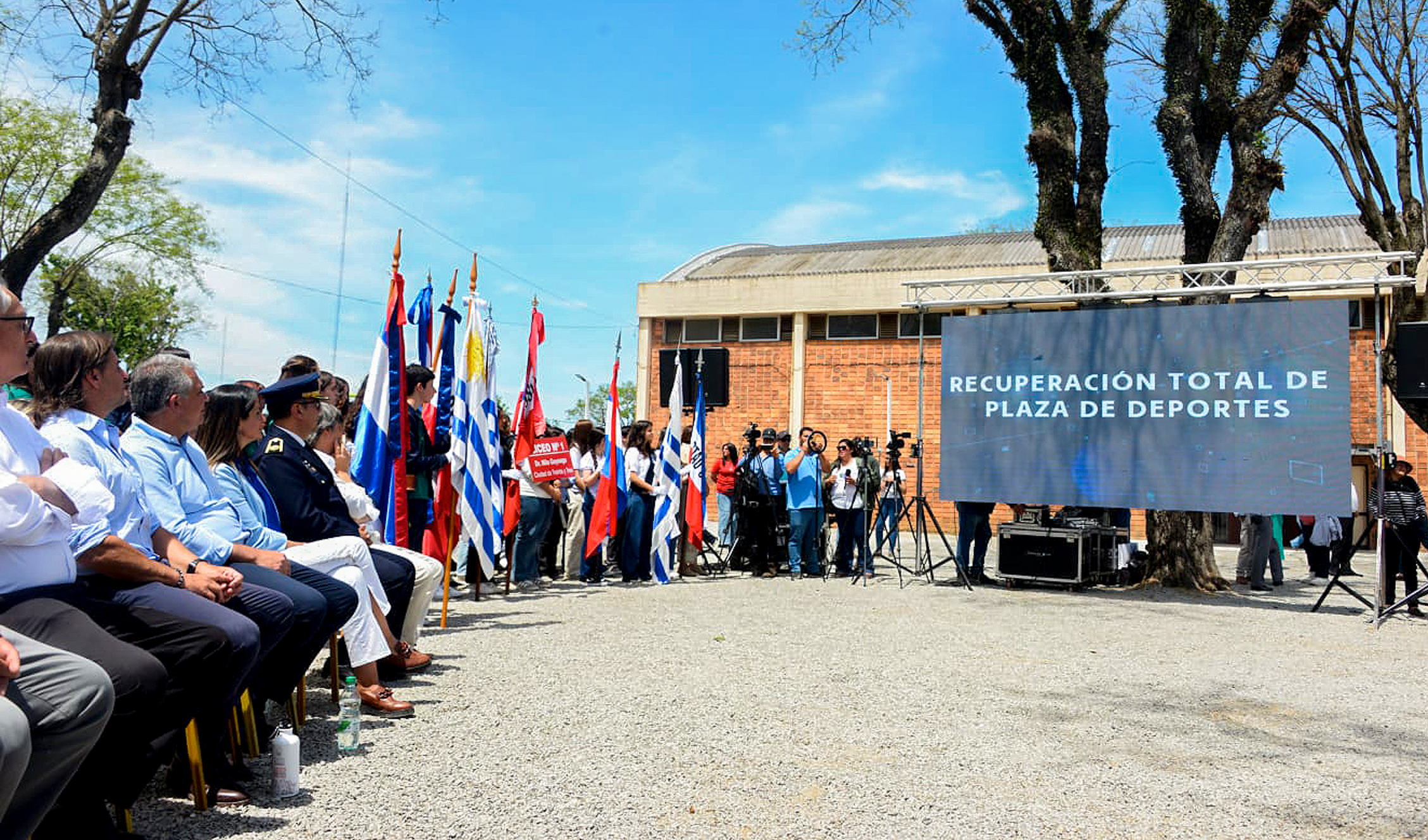 Inauguración de un conjunto de obras de mejora en la infraestructura de la plaza de deportes de la ciudad de Treinta y Tres