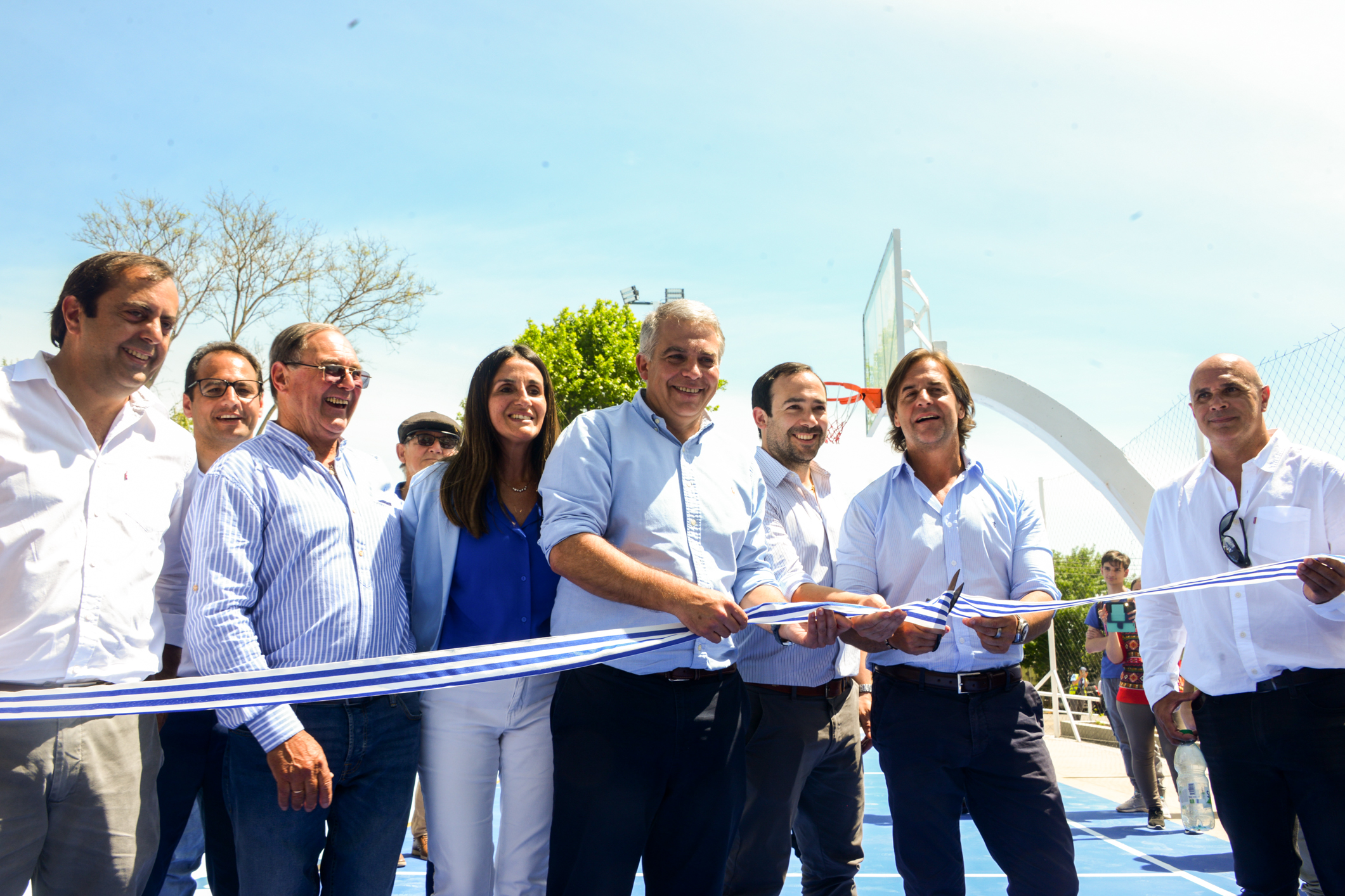 Inauguración de un conjunto de obras de mejora en la infraestructura de la plaza de deportes de la ciudad de Treinta y Tres