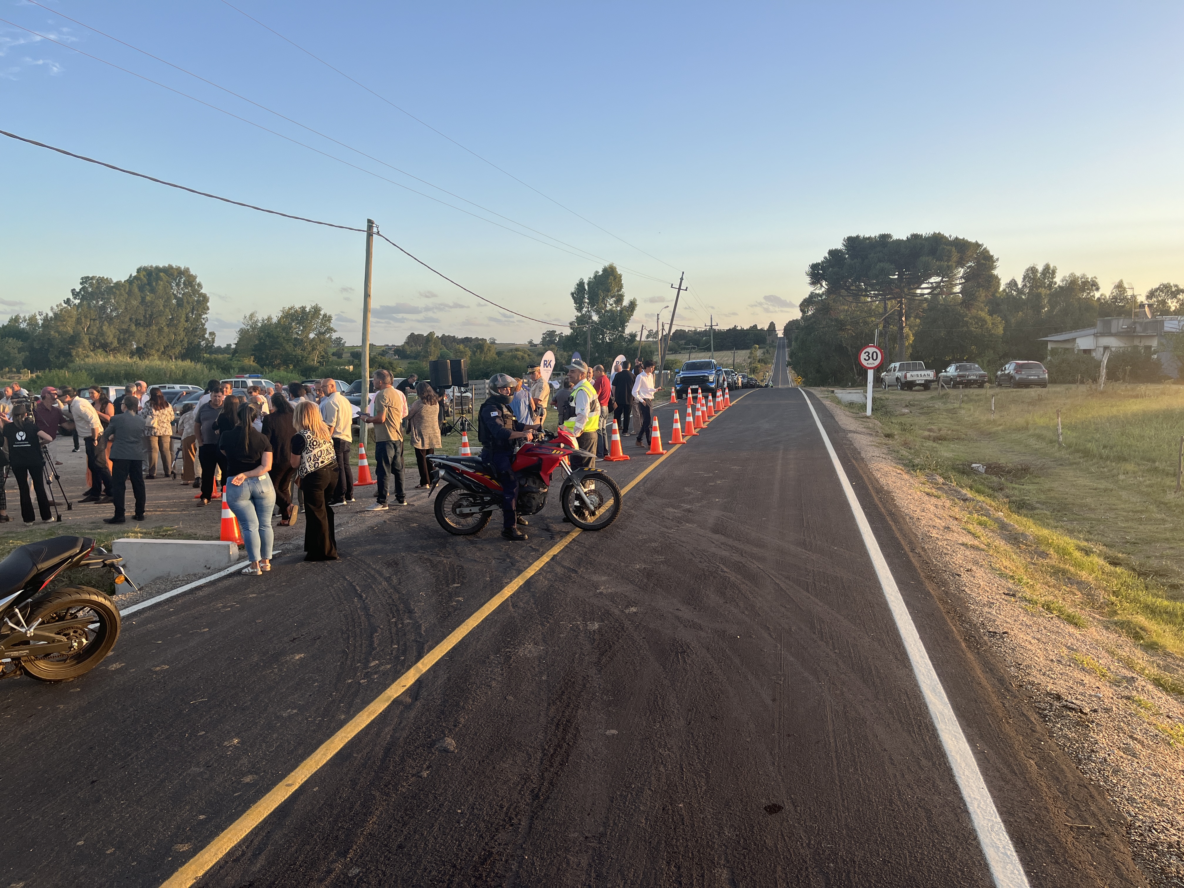 Inauguración de obras en Camino Lloveras