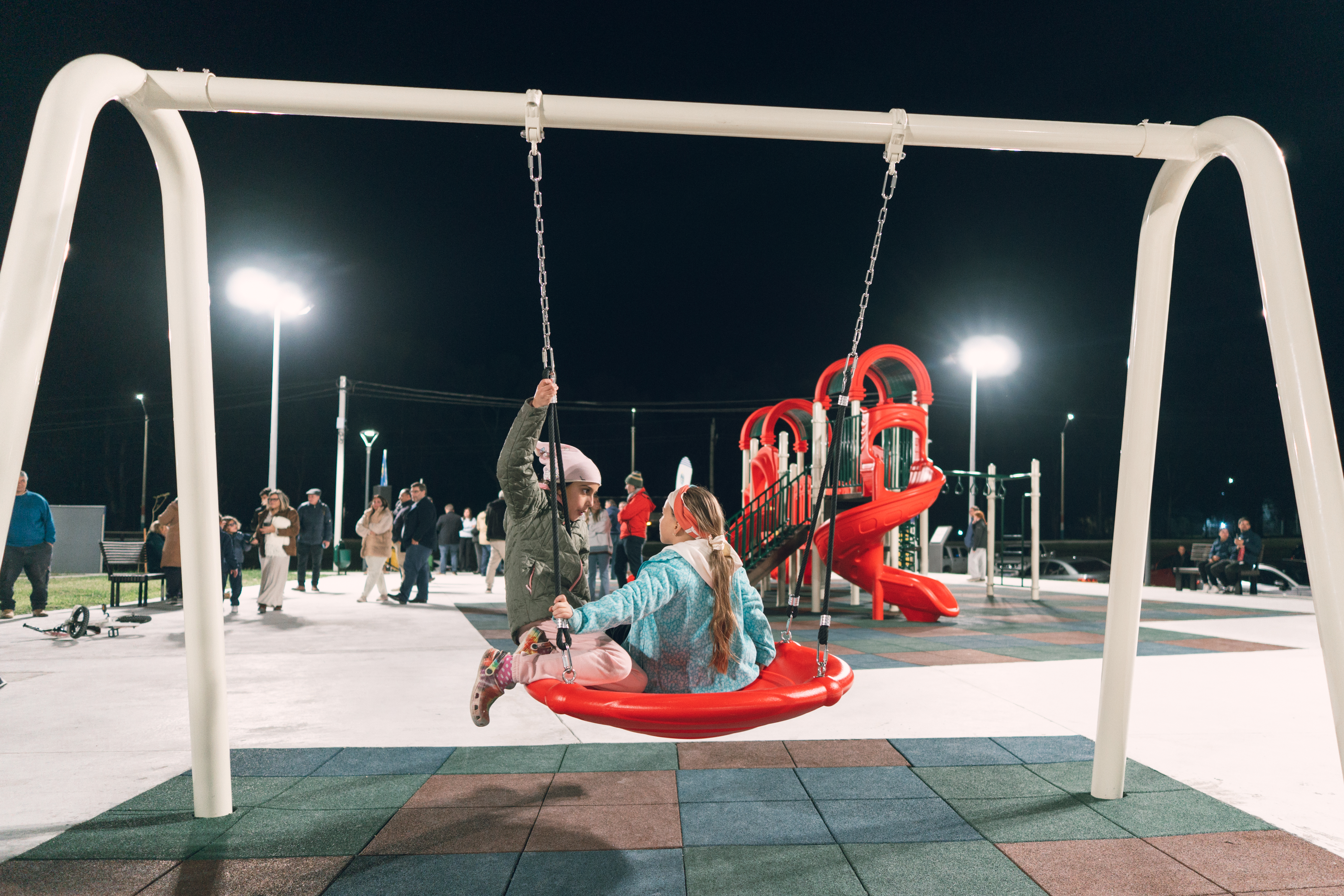 Inauguración de nueva plaza en el barrio Parque de la Hispanidad, departamento de Durazno