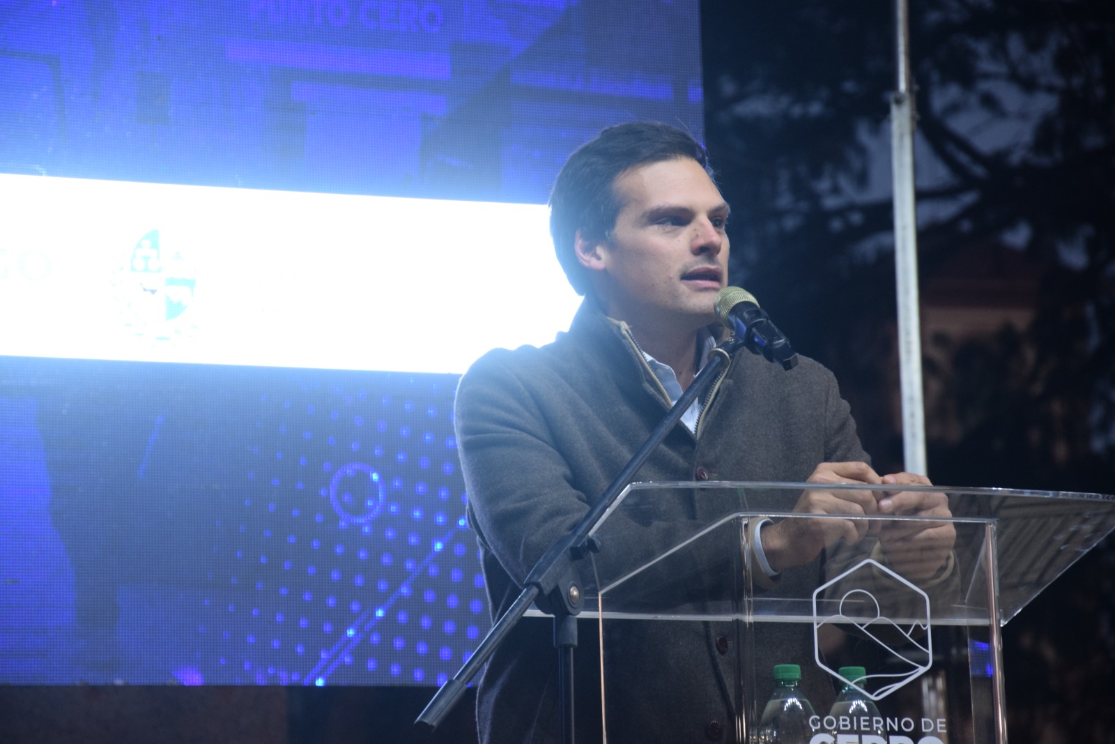 José Manuel Arenas en presentación de maquinaria en Melo