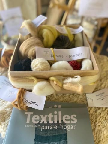 Productos elaborados por las tejedoras