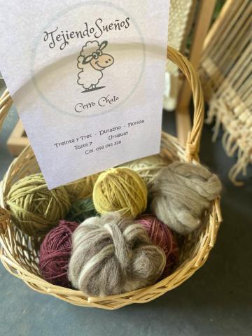 Productos elaborados por las tejedoras