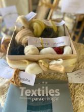 Productos elaborados por las tejedoras